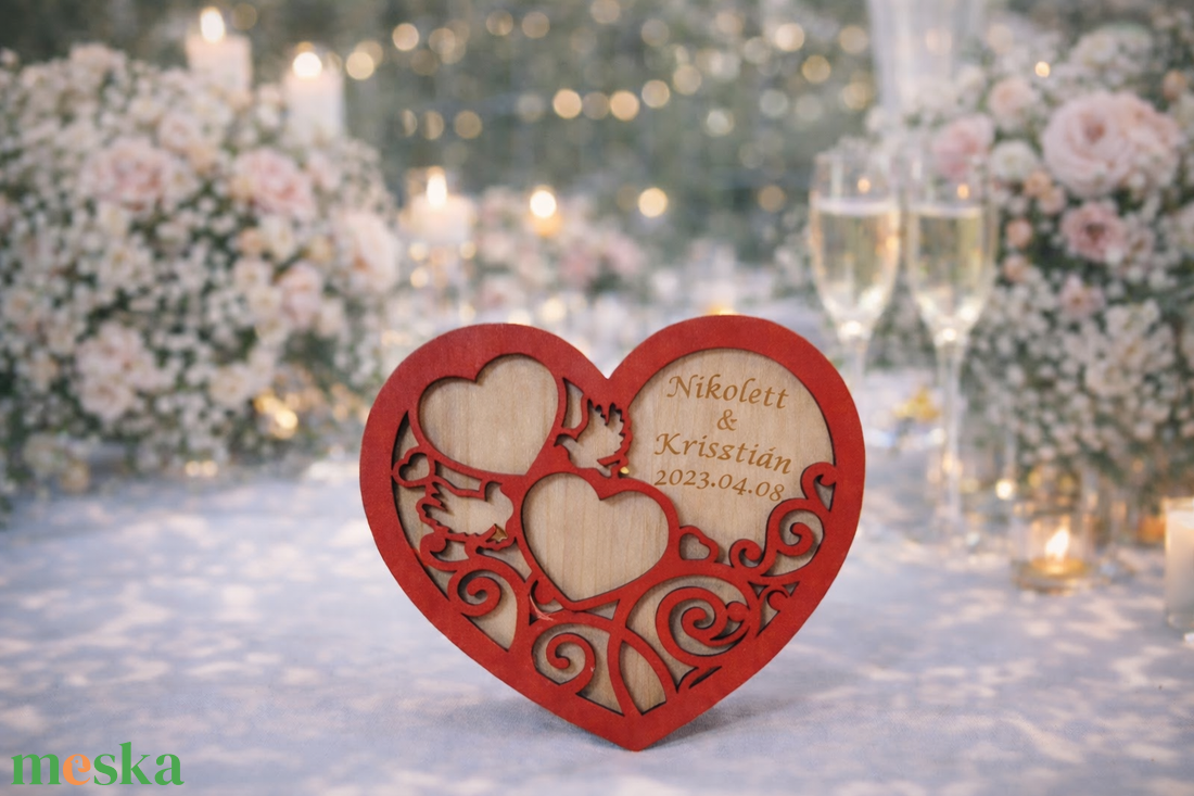 Esküvői Gyűrűtartó - esküvő - kiegészítők - gyűrűtartó & gyűrűpárna - Meska.hu