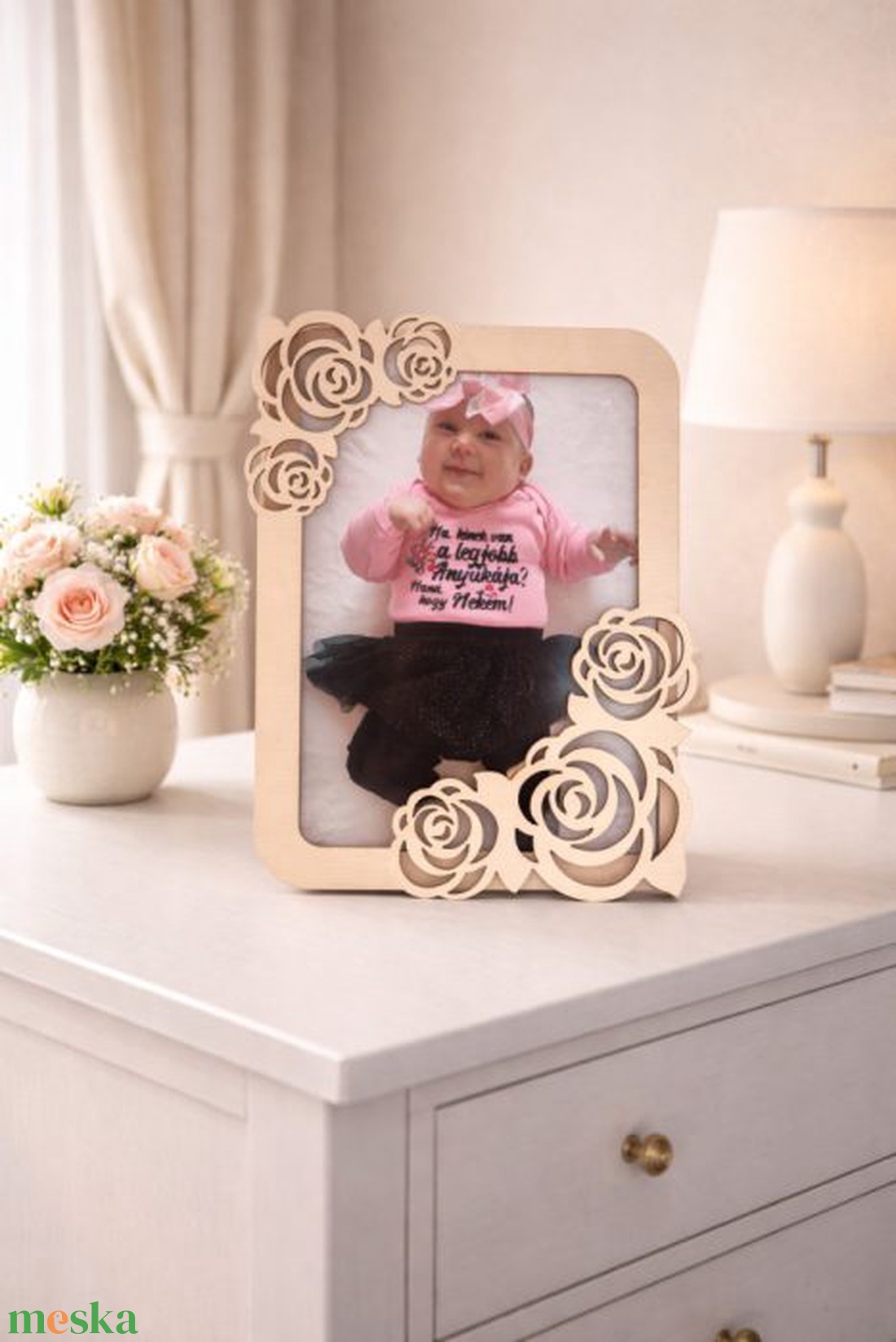 Rózsás Képkeret - otthon & életmód - dekoráció - kép & falikép - képkeret - Meska.hu