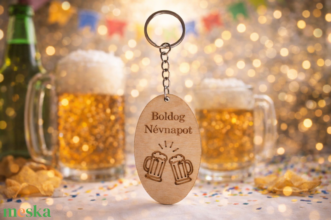 Boldog Névnapot Kulcstartó (Férfi) - táska & tok - kulcstartó & táskadísz - kulcstartó - Meska.hu