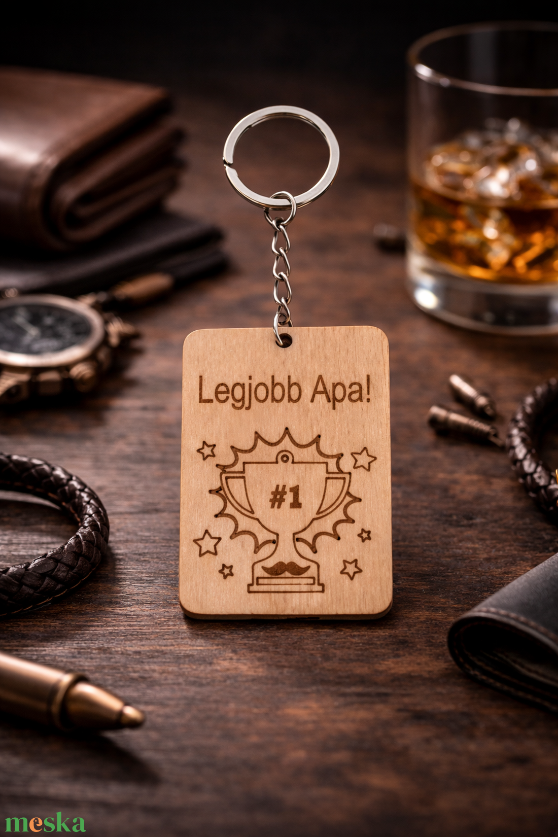 Apák Napja (Legjobb apa) Kulcstartó - táska & tok - kulcstartó & táskadísz - kulcstartó - Meska.hu