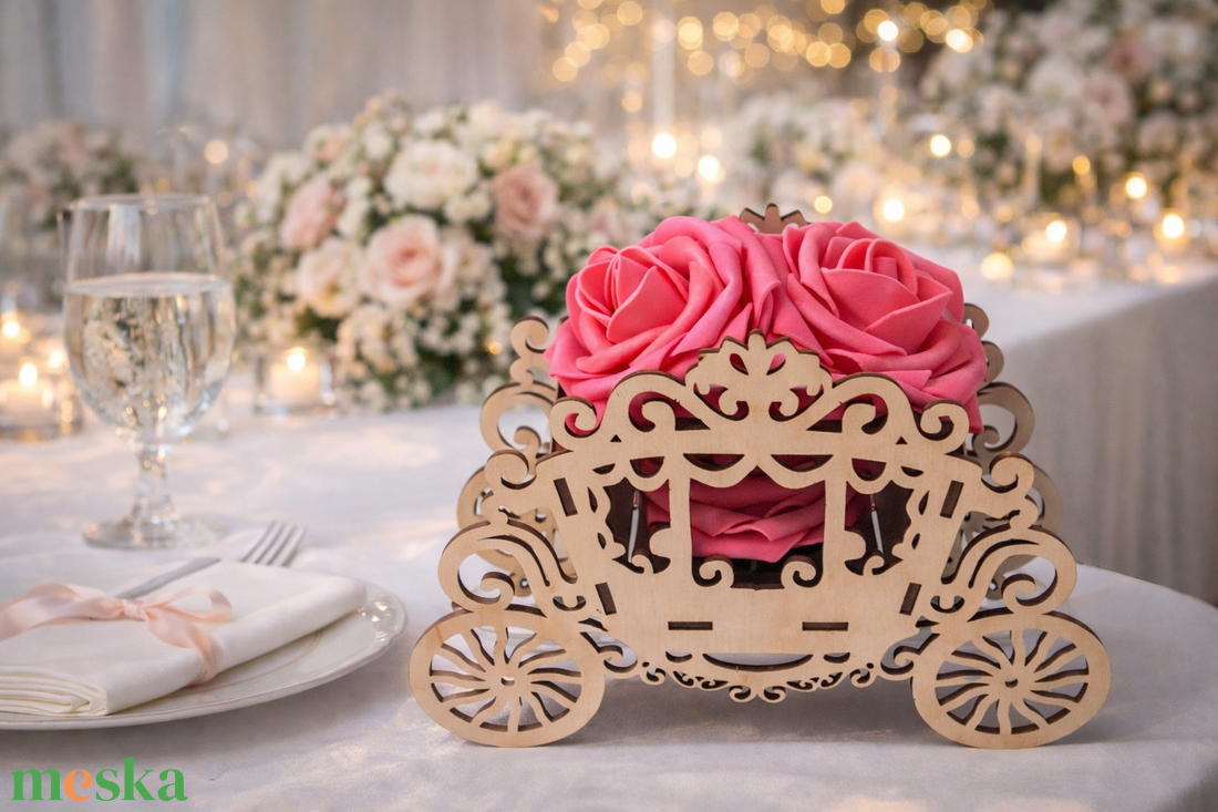 Hintós Asztaldísz - esküvő - dekoráció - asztaldísz - Meska.hu