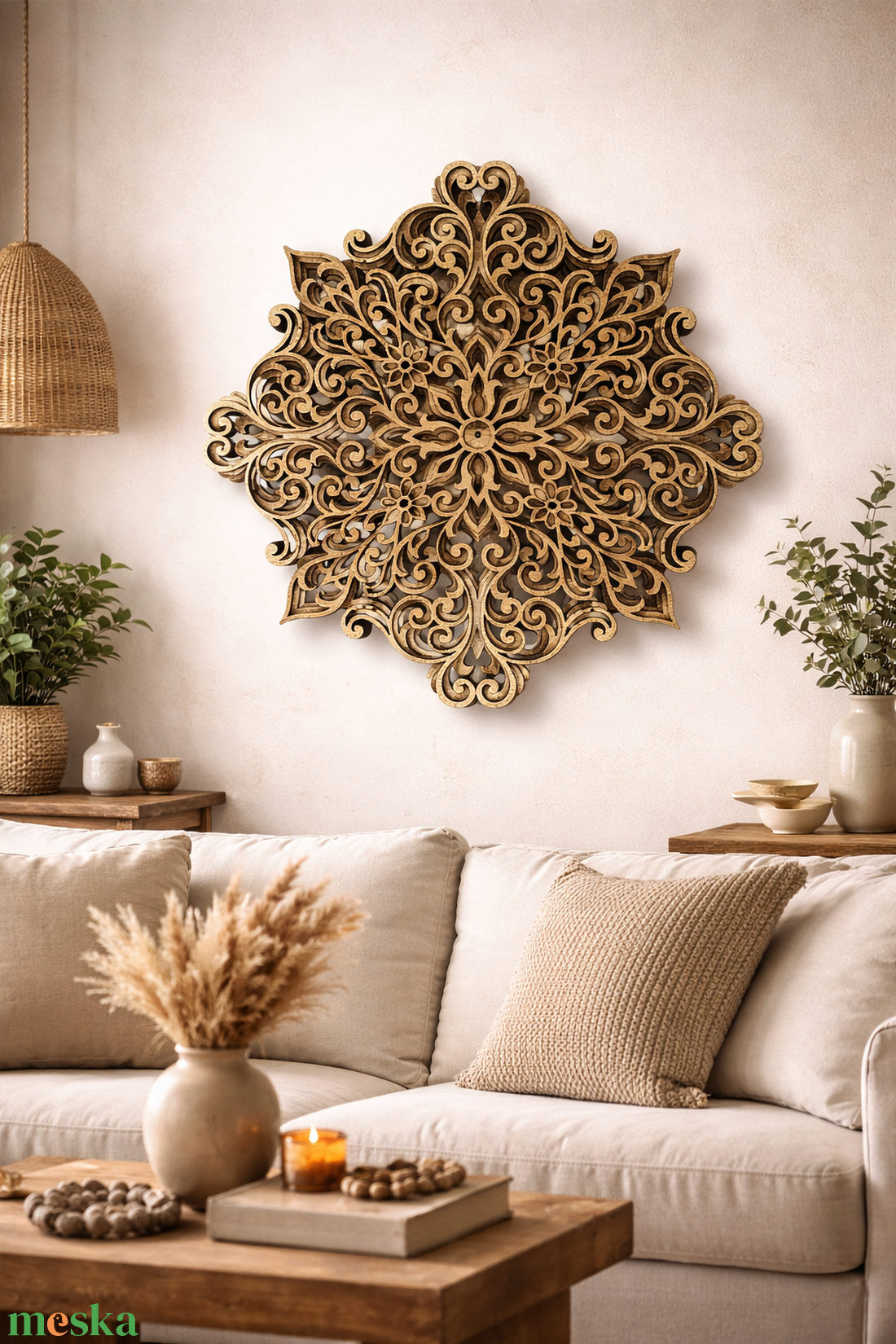 3D Mandala - Arany Harmónia - otthon & életmód - dekoráció - spiritualitás - mandala - Meska.hu