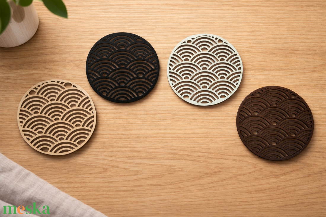 Íves Mintás Poháralátét - otthon & életmód - konyhafelszerelés, tálalás - tálalás - tányér- és poháralátét - Meska.hu