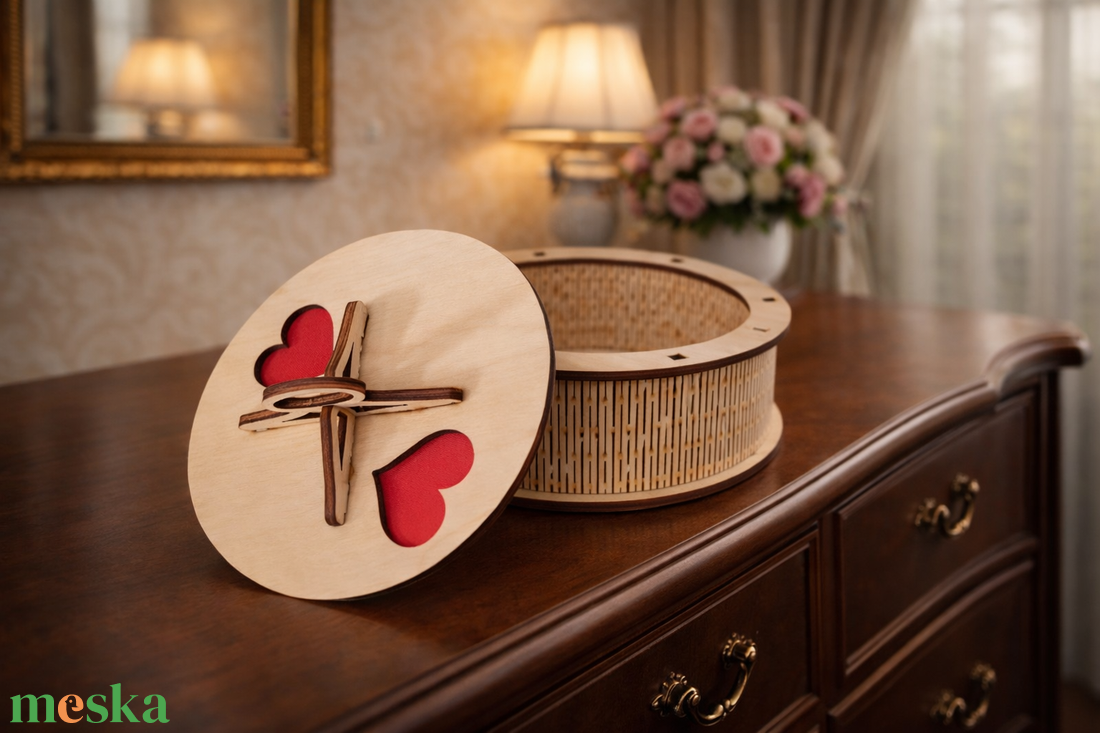 Ékszerdoboz (Szív) - ékszer - ékszertartó - ékszerdoboz - Meska.hu