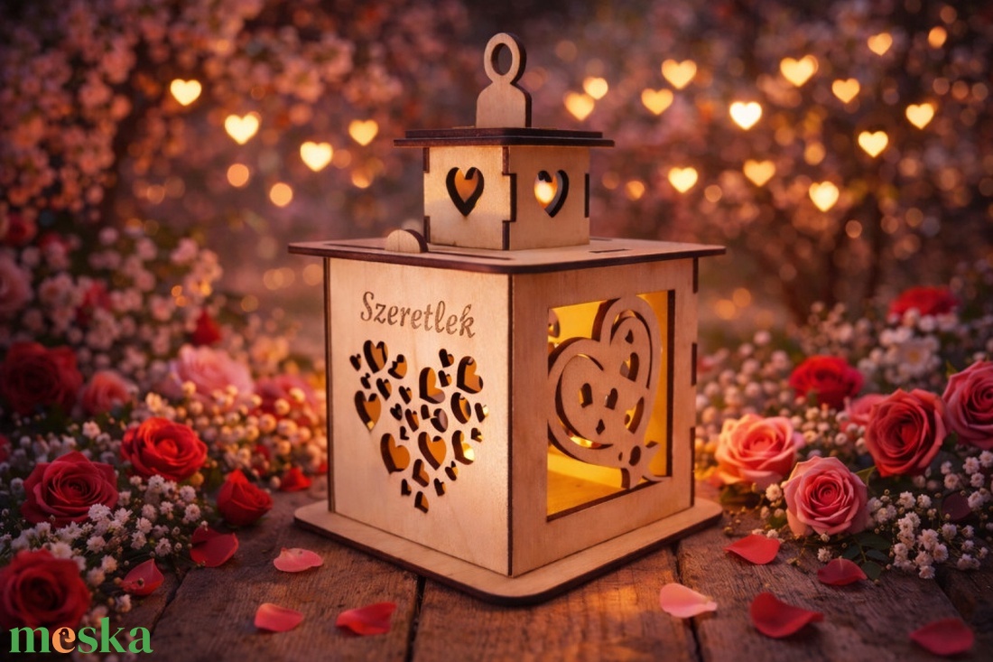 Valentin Szeretlek - Mécsestartó - otthon & életmód - gyertya, illat, aroma - mécses és mécsestartó - Meska.hu