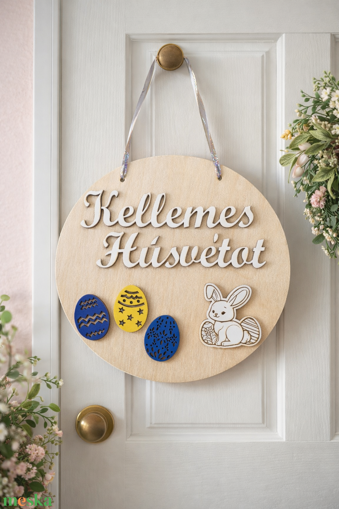 Húsvéti Kopogtató - otthon & életmód - dekoráció - ajtó- és ablak dekoráció - ajtódísz & kopogtató - Meska.hu