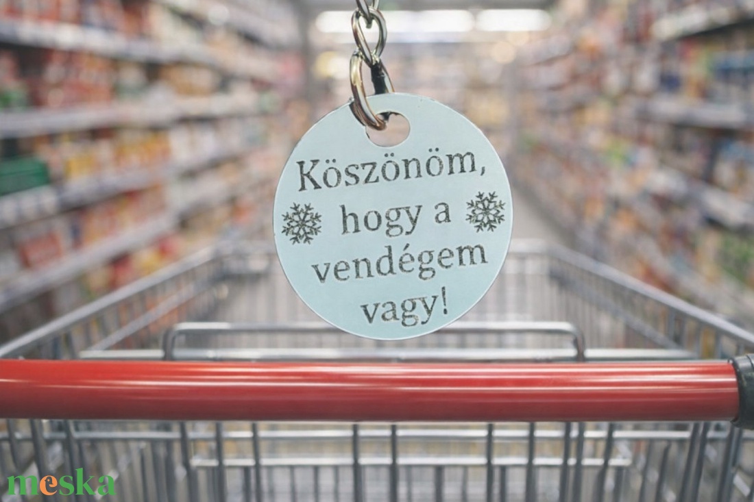 Egyedi bevásárlókocsi érme - táska & tok - kulcstartó & táskadísz - kulcstartó - Meska.hu
