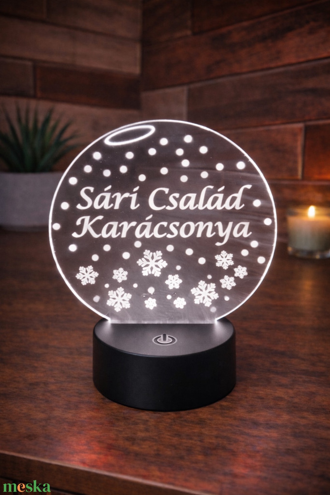 Hógömb LED Lámpa - otthon & életmód - lámpa - hangulatlámpa - Meska.hu