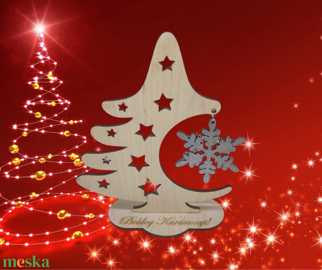 Karácsonyi Asztaldísz - karácsony - adventi díszek - adventi asztaldísz - Meska.hu