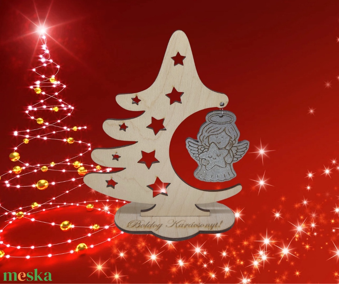 Karácsonyi Asztaldísz - karácsony - adventi díszek - adventi asztaldísz - Meska.hu