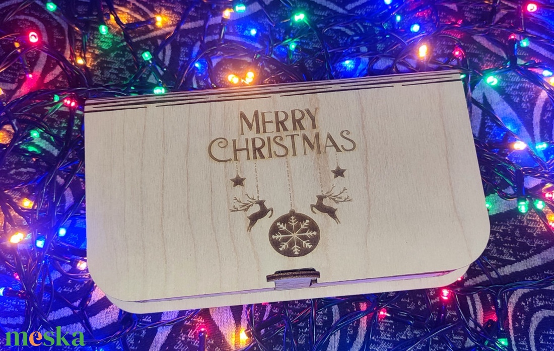 Pénzátadó Doboz Merry Christmas - otthon & életmód - papír, írószer - ajándékozás kellékei - pénzátadó doboz - Meska.hu