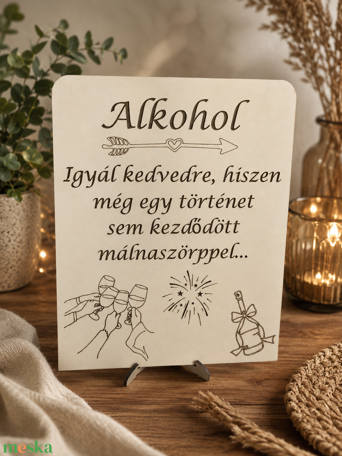 Esküvői Tábla (Alkohol) - esküvő - dekoráció - tábla & jelzés - Meska.hu