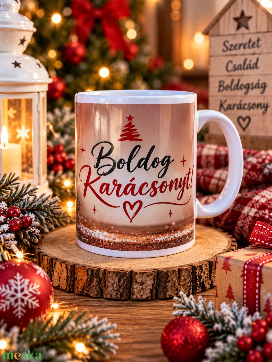 Boldog Karácsonyt Bögre - otthon & életmód - konyhafelszerelés, tálalás - tálalás - bögre & csésze - Meska.hu