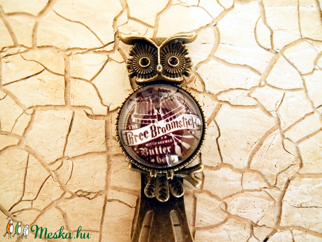 Harry Potter, Három Seprű kocsma cégéres, baglyos csiptetős könyvjelző - otthon & életmód - papír, írószer - Meska.hu