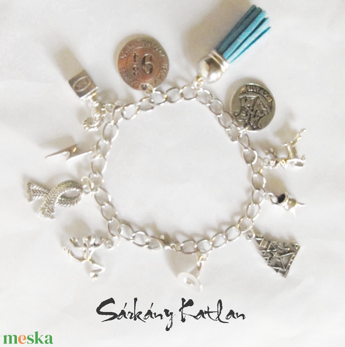 Harry Potter fityegős karkötő - ékszer - karkötő - charm karkötő - Meska.hu