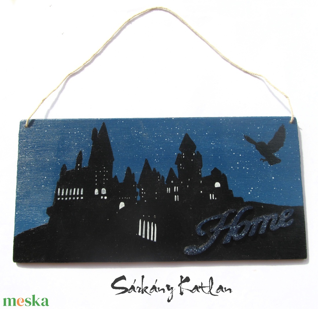 Roxfort kastély, Harry Potter kopogtató, fal vagy ajtódísz - otthon & életmód - dekoráció - ajtó- és ablak dekoráció - ajtódísz & kopogtató - Meska.hu