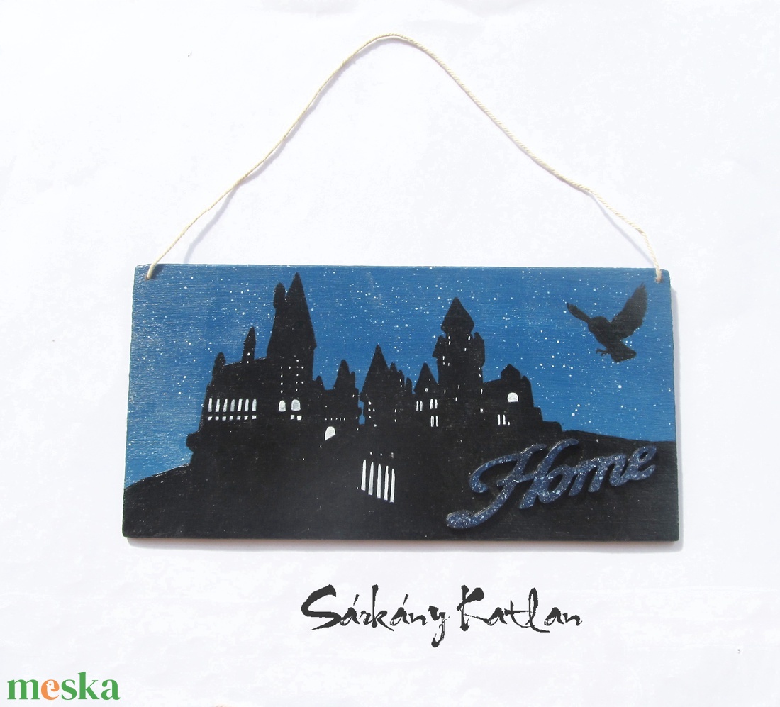 Roxfort kastély, Harry Potter kopogtató, fal vagy ajtódísz - otthon & életmód - dekoráció - ajtó- és ablak dekoráció - ajtódísz & kopogtató - Meska.hu