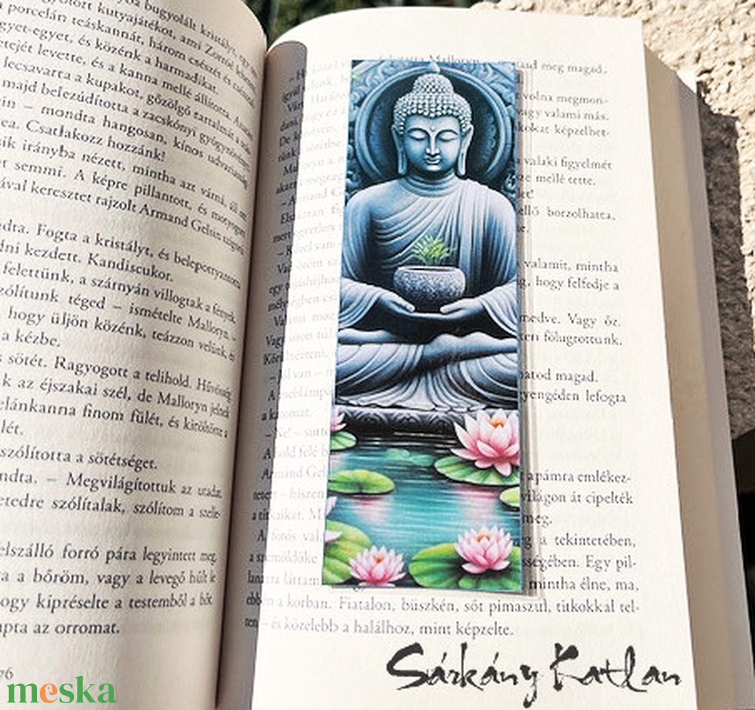 Buddha karton könyvjelző - könyv & zene - könyvjelző - Meska.hu