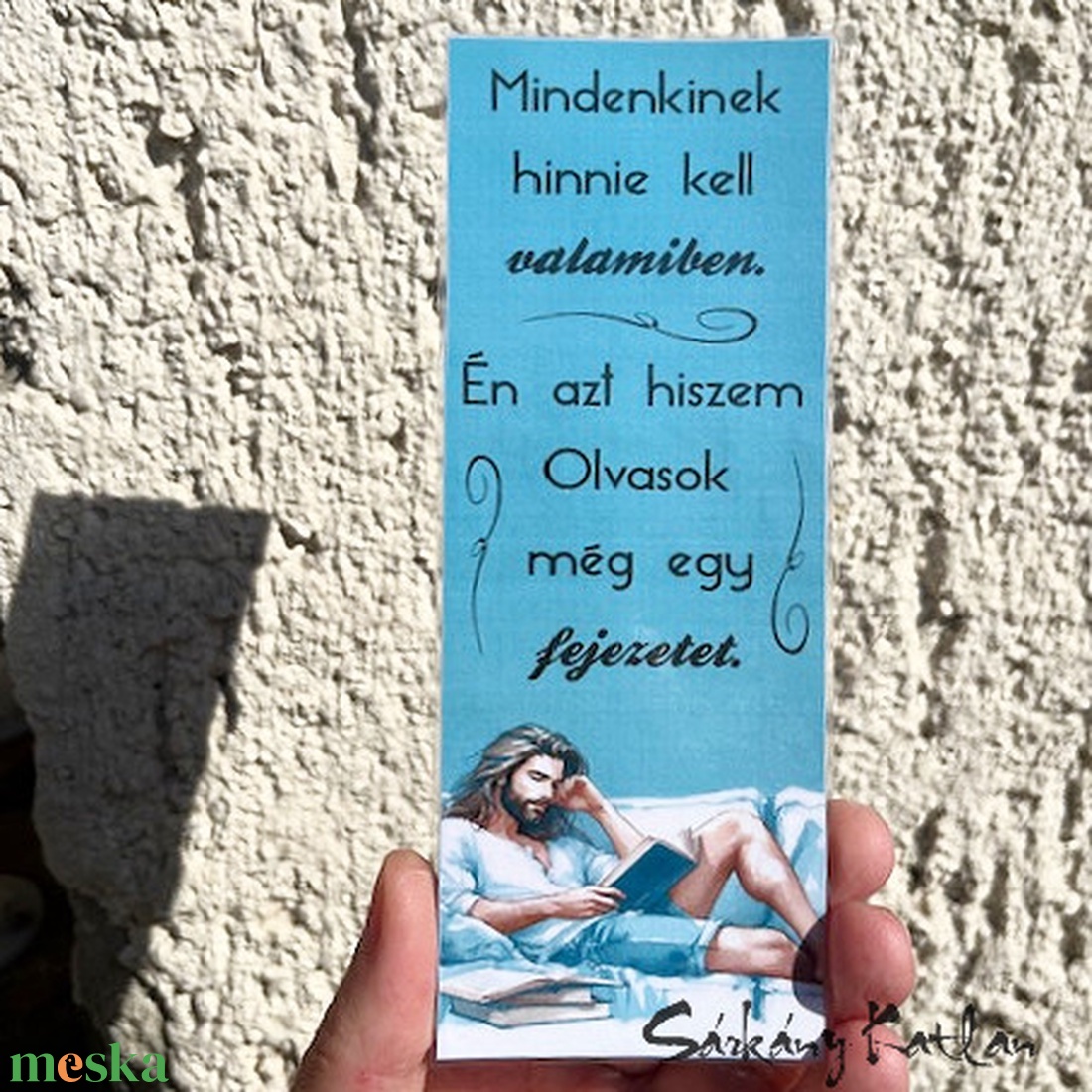 Még egy fejezet karton könyvjelző - könyv & zene - könyvjelző - Meska.hu