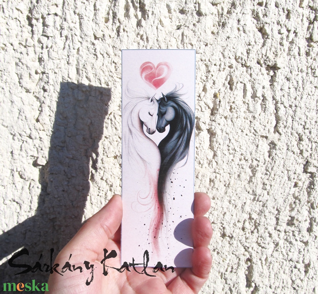 Szerelmes állatkák karton könyvjelző - könyv & zene - könyvjelző - Meska.hu