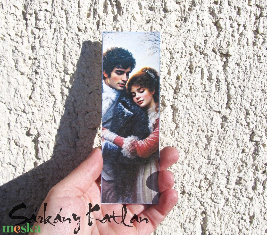 Szerelmesek karton könyvjelző - könyv & zene - könyvjelző - Meska.hu