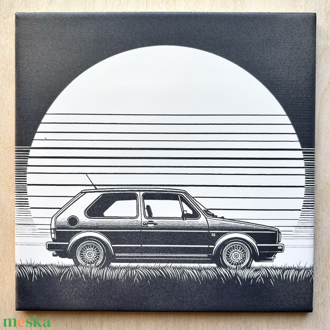 Volkswagen Golf csempe - otthon & életmód - dekoráció - fali és függő dekoráció - csempe - Meska.hu Volkswagen Golf csempe - otthon & életmód - dekoráció - fali és függő dekoráció - csempe - Meska.hu