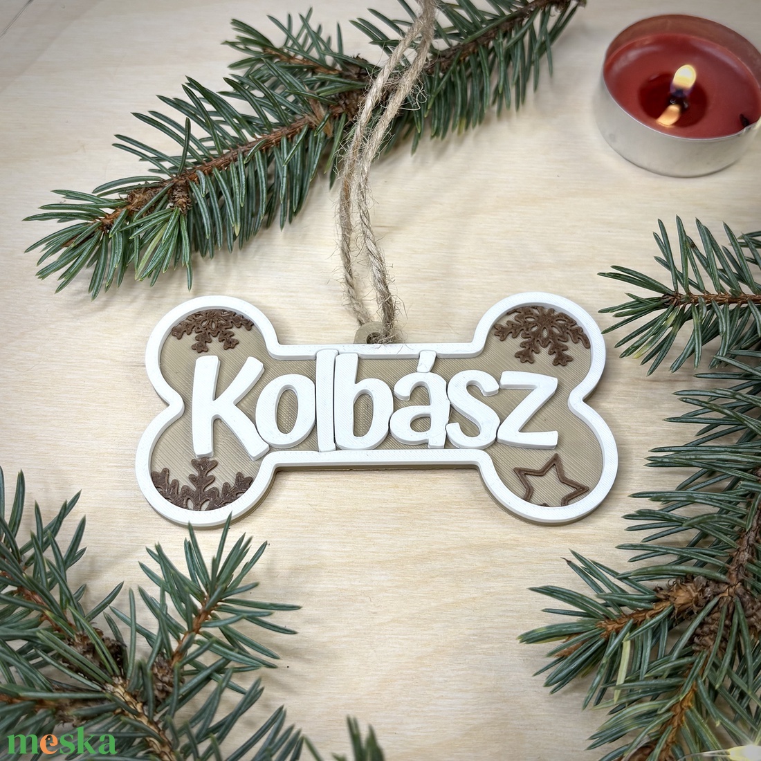 Egyedi kutyás karácsonyfadísz - karácsony - karácsonyi lakásdekoráció - karácsonyfadíszek - Meska.hu