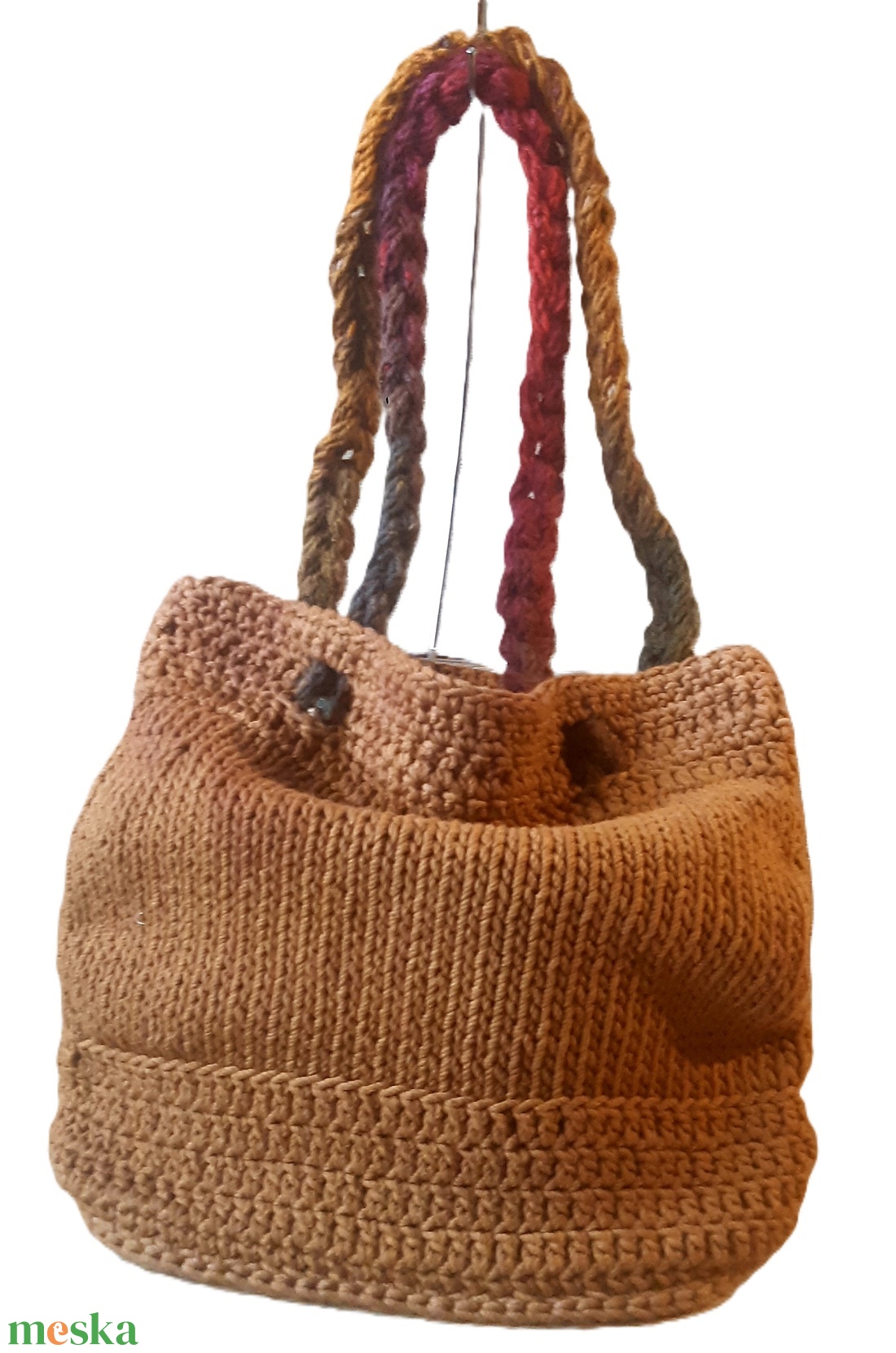 Okker textil kézitáska - ÖKO - táska & tok - kézitáska & válltáska - kézitáska - Meska.hu