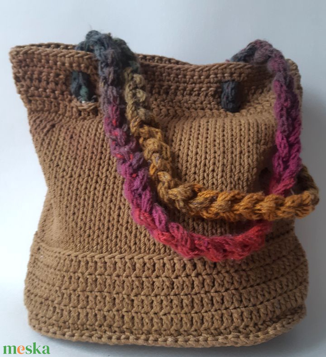 Okker textil kézitáska - ÖKO - táska & tok - kézitáska & válltáska - kézitáska - Meska.hu