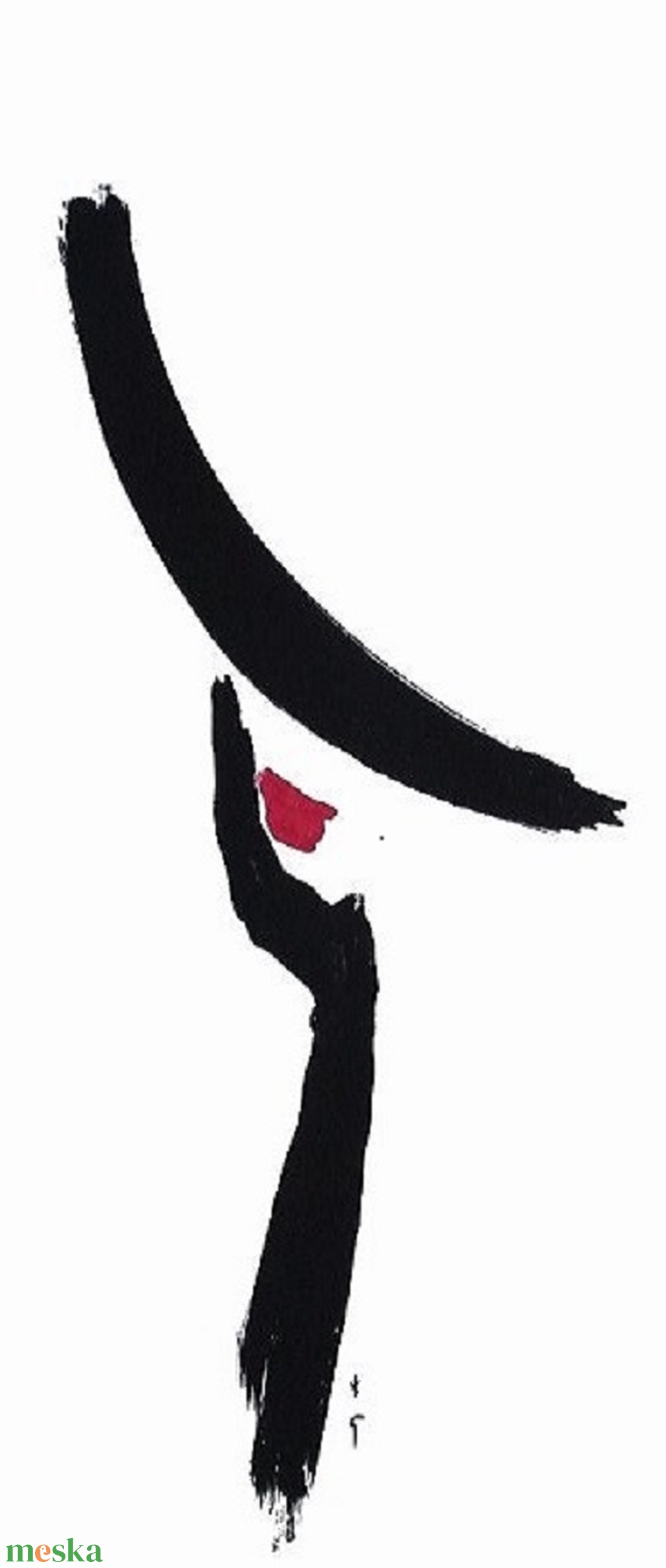 Nő kalapban - egyedi, kézzel festett nyírfa magazin- vagy irattartó - otthon & életmód - dekoráció - dísztárgy - Meska.hu