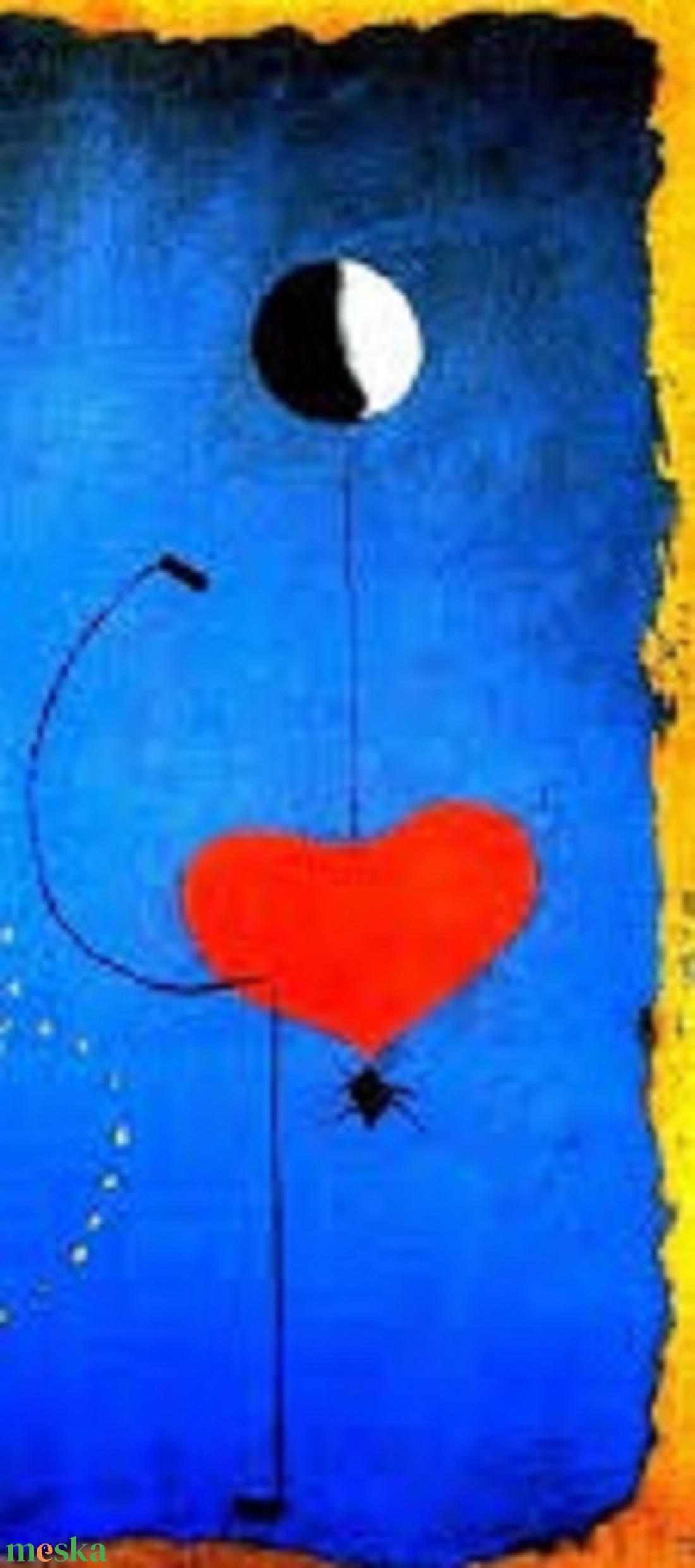 Míro inspiráció - egyedi, kézzel festett nyírfa magazin- vagy irattartó - otthon & életmód - dekoráció - dísztárgy - Meska.hu