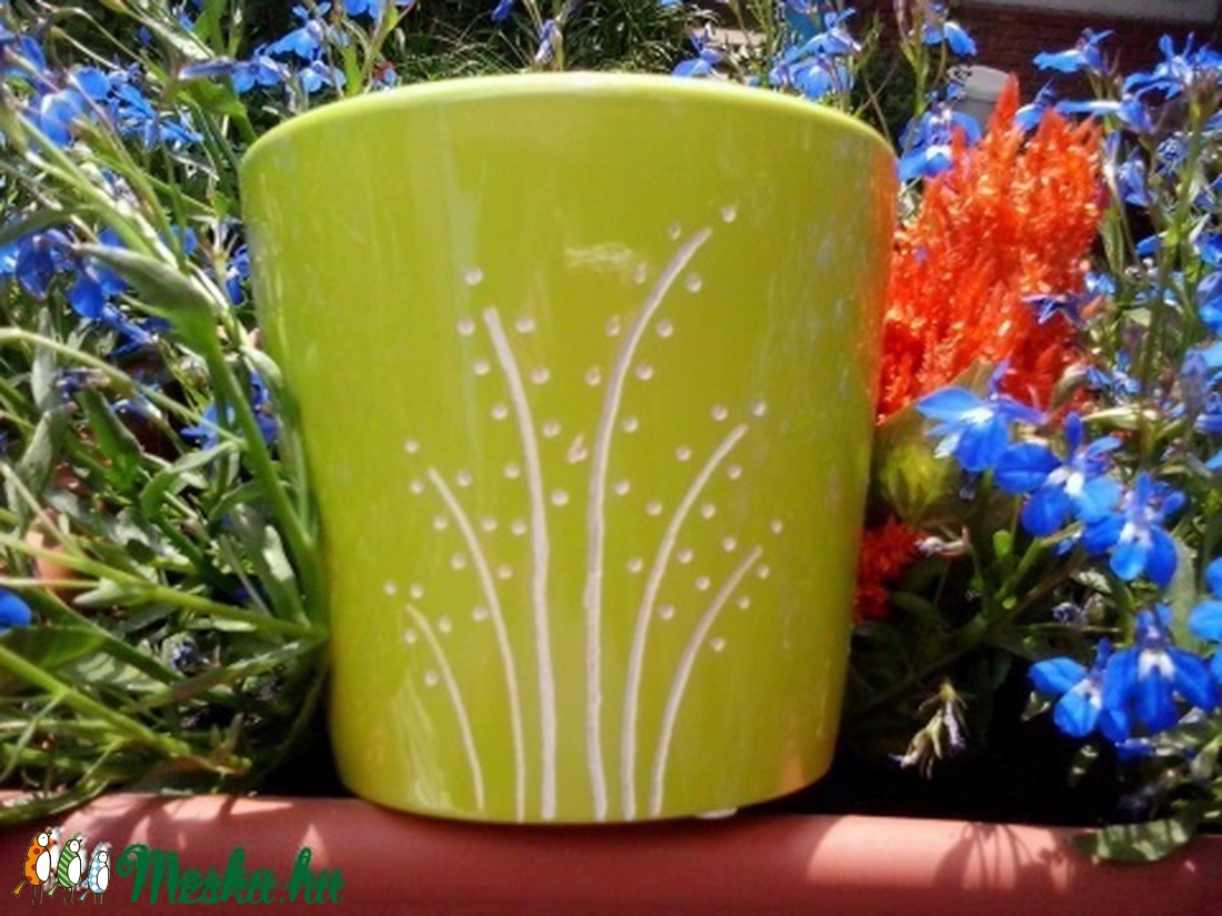 Gravírozott kaspó - kalászok -  - Meska.hu