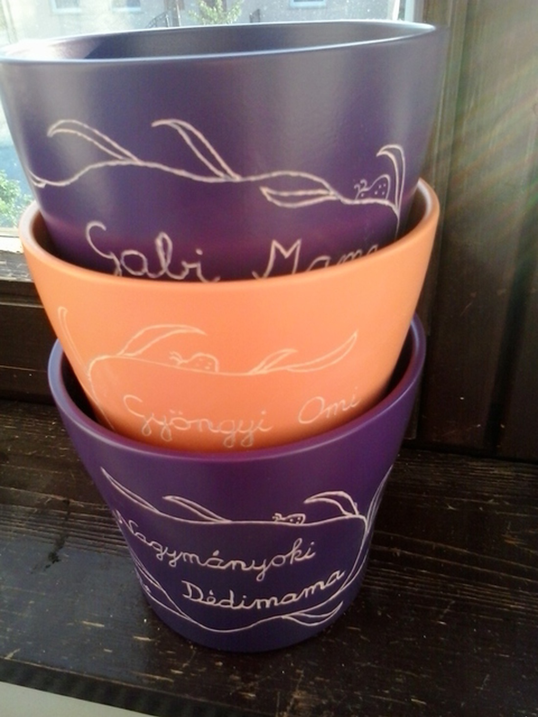 Katicás kaspók anyák napjára -  - Meska.hu