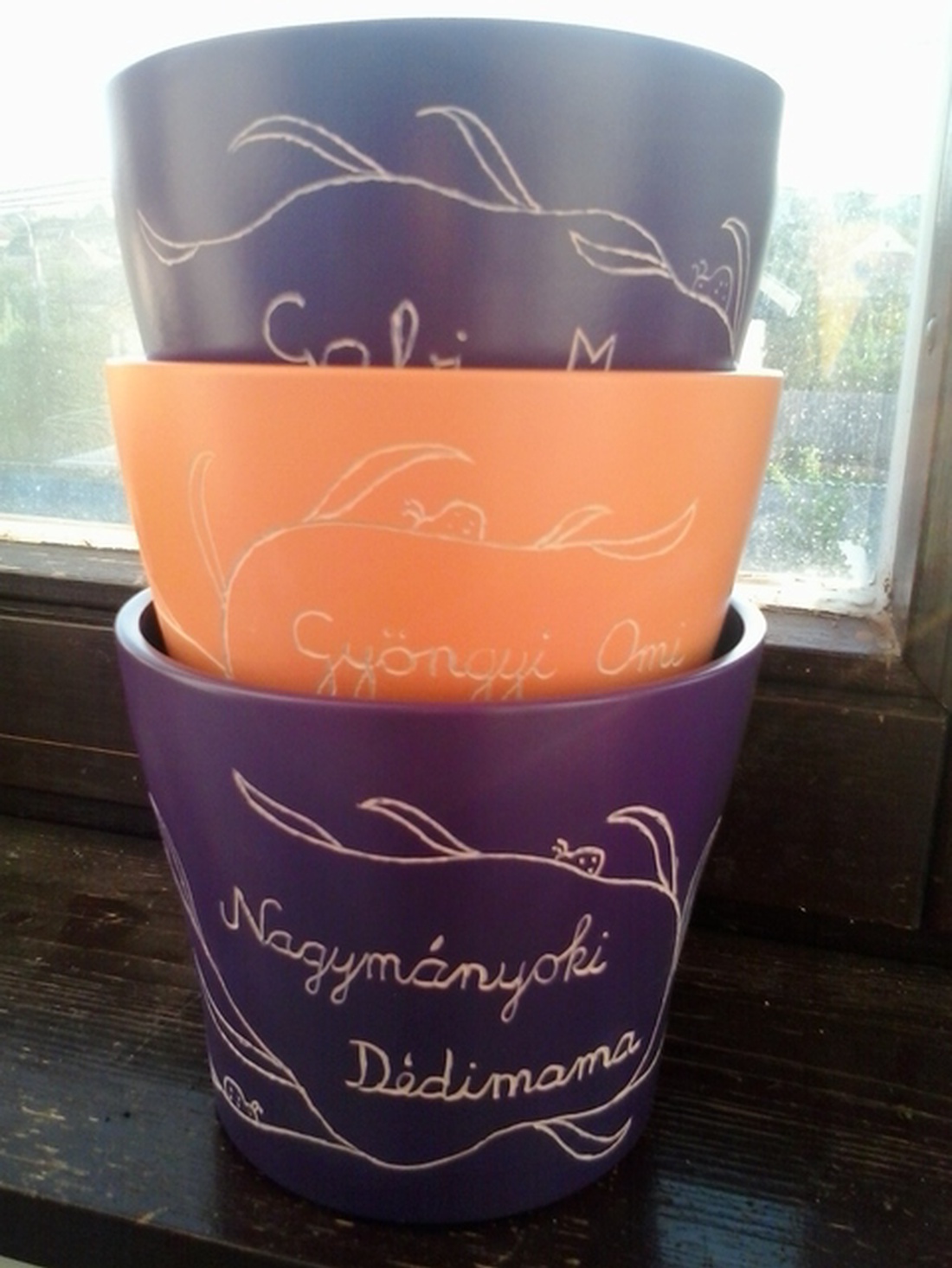 Katicás kaspók anyák napjára -  - Meska.hu