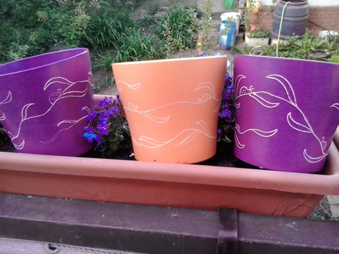 Katicás kaspók anyák napjára -  - Meska.hu