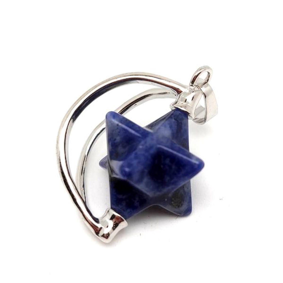 Merkaba medál fémmel Szodalit 2x3cm - ékszer - nyaklánc - medál - Meska.hu Merkaba medál fémmel Szodalit 2x3cm - ékszer - nyaklánc - medál - Meska.hu