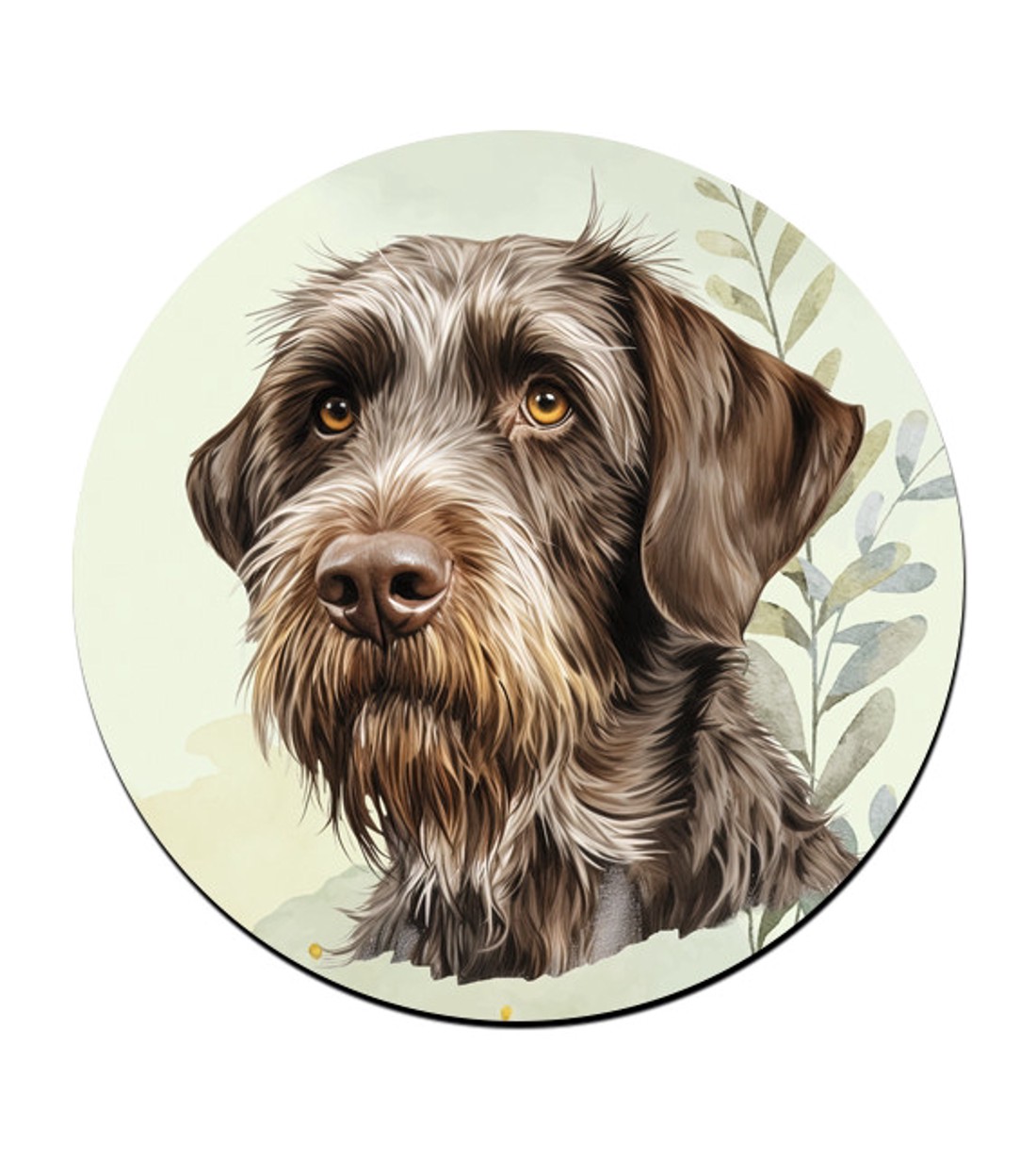 Német drótszőrű vizsla portré mintás bögre alátét -  - Meska.hu