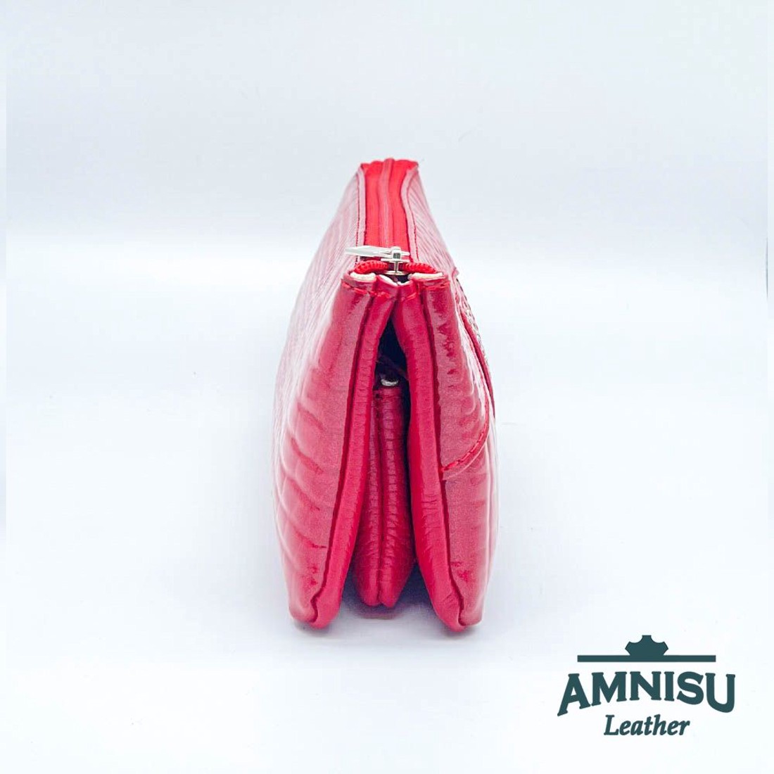 Piros lakk krokkómintás egyenes kristály köves női pénztárca G5008 - táska & tok - pénztárca & más tok - pénztárca - női pénztárca - Meska.hu