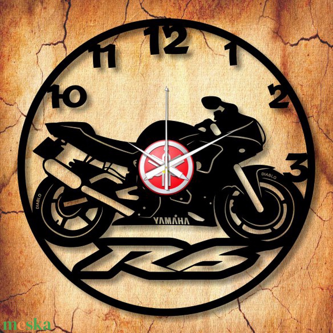 YAMAHA R6 bakelit óra, saját rendszámmal, vagy felirattal - otthon & életmód - dekoráció - fali és függő dekoráció - falióra & óra - Meska.hu YAMAHA R6 bakelit óra, saját rendszámmal, vagy felirattal - otthon & életmód - dekoráció - fali és függő dekoráció - falióra & óra - Meska.hu