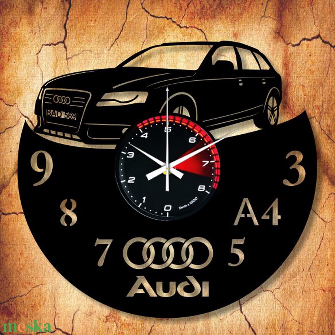AUDI-s bakelit órák, saját rendszámmal, vagy felirattal - otthon & életmód - dekoráció - fali és függő dekoráció - falióra & óra - Meska.hu AUDI-s bakelit órák, saját rendszámmal, vagy felirattal - otthon & életmód - dekoráció - fali és függő dekoráció - falióra & óra - Meska.hu