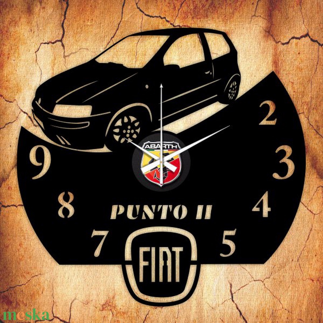 FIAT PUNTO II bakelit óra, egyedi felirattal - otthon & életmód - dekoráció - fali és függő dekoráció - falióra & óra - Meska.hu FIAT PUNTO II bakelit óra, egyedi felirattal - otthon & életmód - dekoráció - fali és függő dekoráció - falióra & óra - Meska.hu