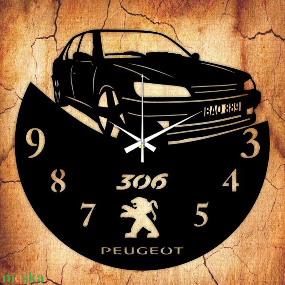 PEUGEOT 306 bakelit óra, egyedi felirattal - otthon & életmód - dekoráció - fali és függő dekoráció - falióra & óra - Meska.hu PEUGEOT 306 bakelit óra, egyedi felirattal - otthon & életmód - dekoráció - fali és függő dekoráció - falióra & óra - Meska.hu