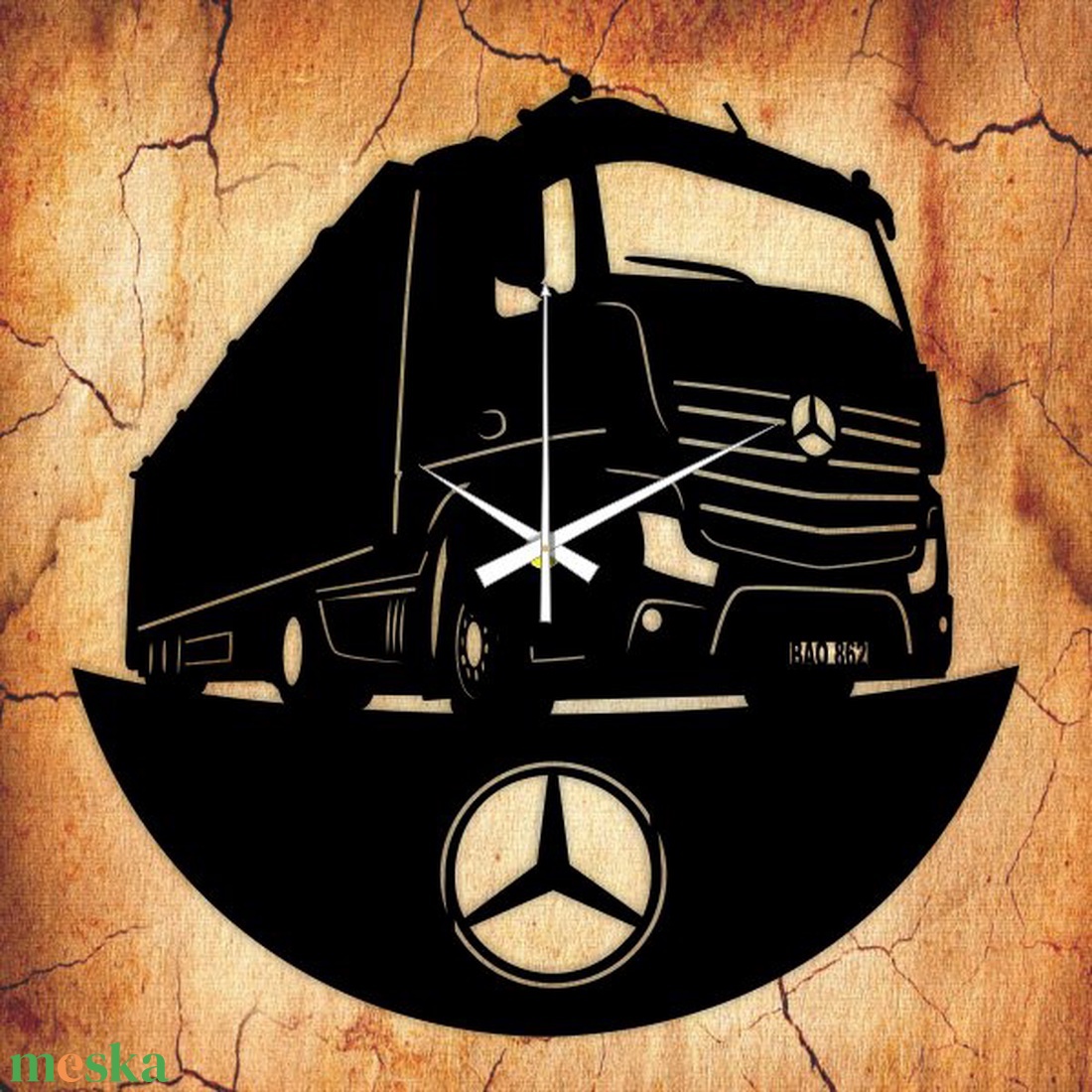 MERCEDES KAMION bakelit óra, egyedi felirattal - otthon & életmód - dekoráció - fali és függő dekoráció - falióra & óra - Meska.hu MERCEDES KAMION bakelit óra, egyedi felirattal - otthon & életmód - dekoráció - fali és függő dekoráció - falióra & óra - Meska.hu