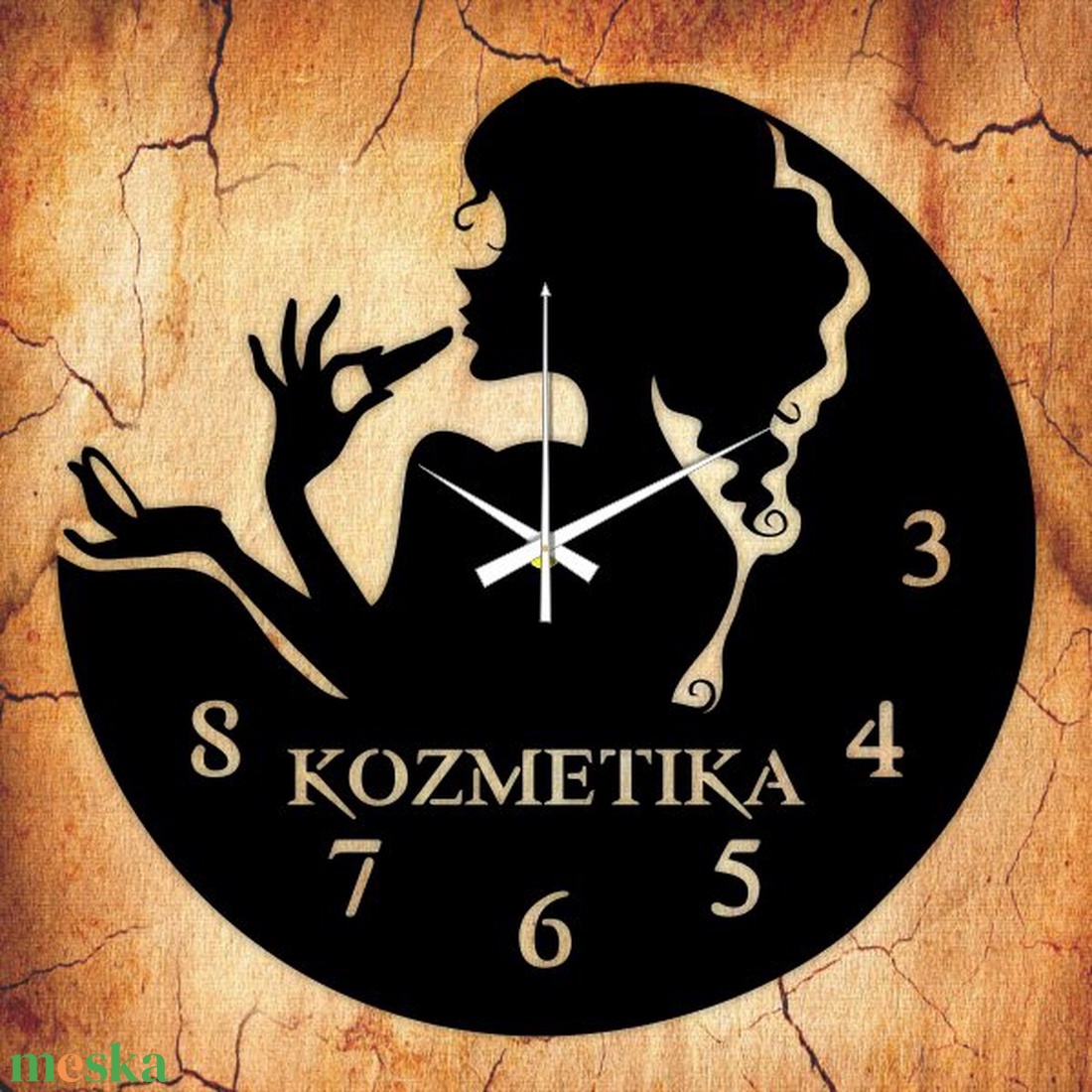 KOZMETIKA falióra - otthon & életmód - dekoráció - fali és függő dekoráció - falióra & óra - Meska.hu KOZMETIKA falióra - otthon & életmód - dekoráció - fali és függő dekoráció - falióra & óra - Meska.hu