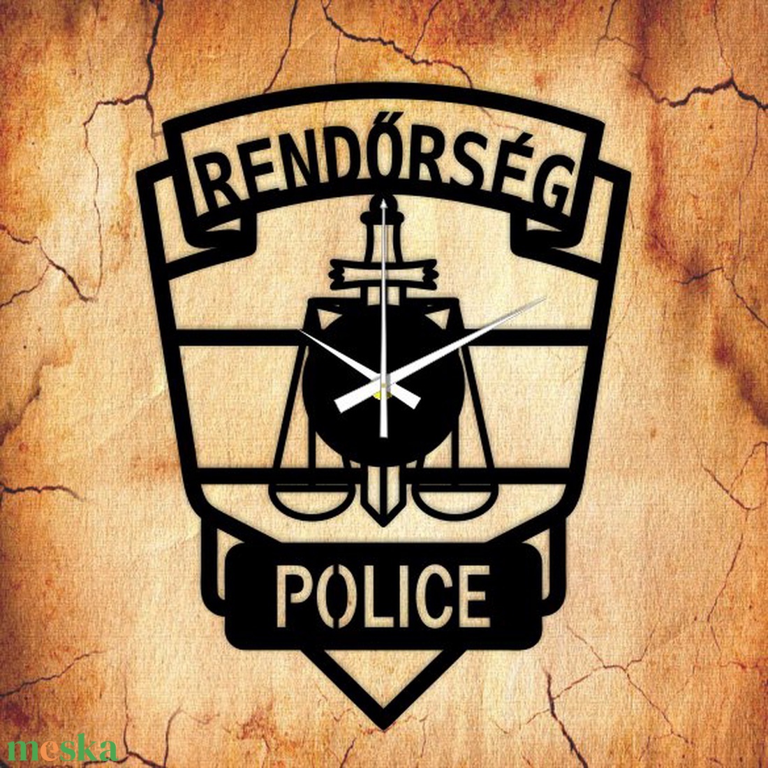 RENDŐRSÉG falióra - otthon & életmód - dekoráció - fali és függő dekoráció - falióra & óra - Meska.hu RENDŐRSÉG falióra - otthon & életmód - dekoráció - fali és függő dekoráció - falióra & óra - Meska.hu