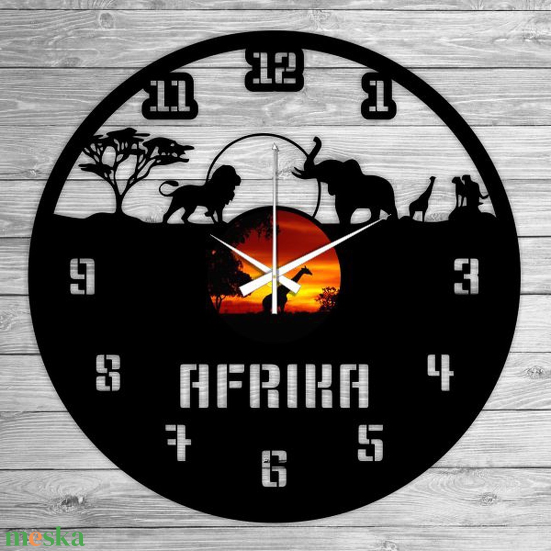 AFRIKA bakelit óra - otthon & életmód - dekoráció - fali és függő dekoráció - falióra & óra - Meska.hu