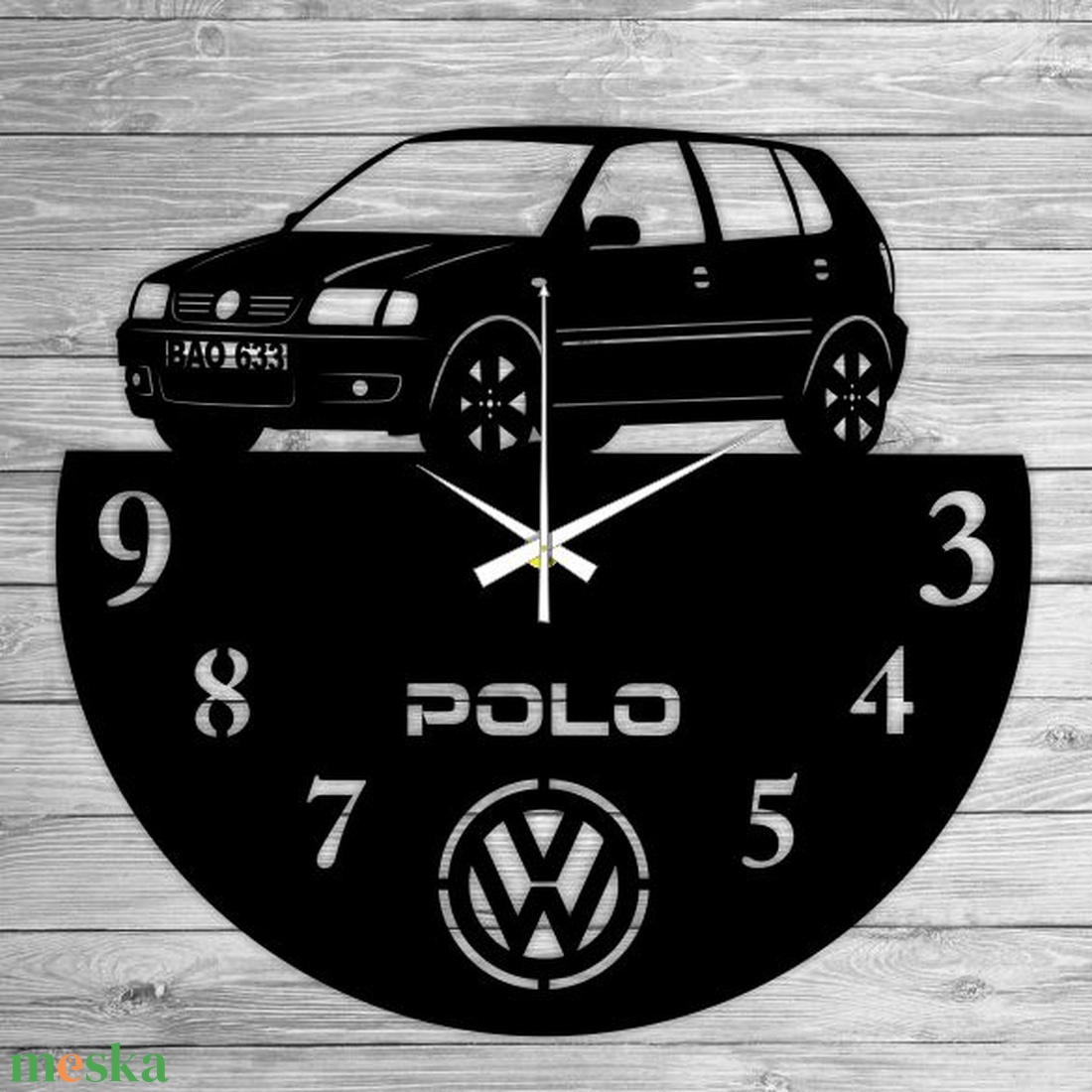 VW POLO bakelit falióra - otthon & életmód - dekoráció - fali és függő dekoráció - falióra & óra - Meska.hu