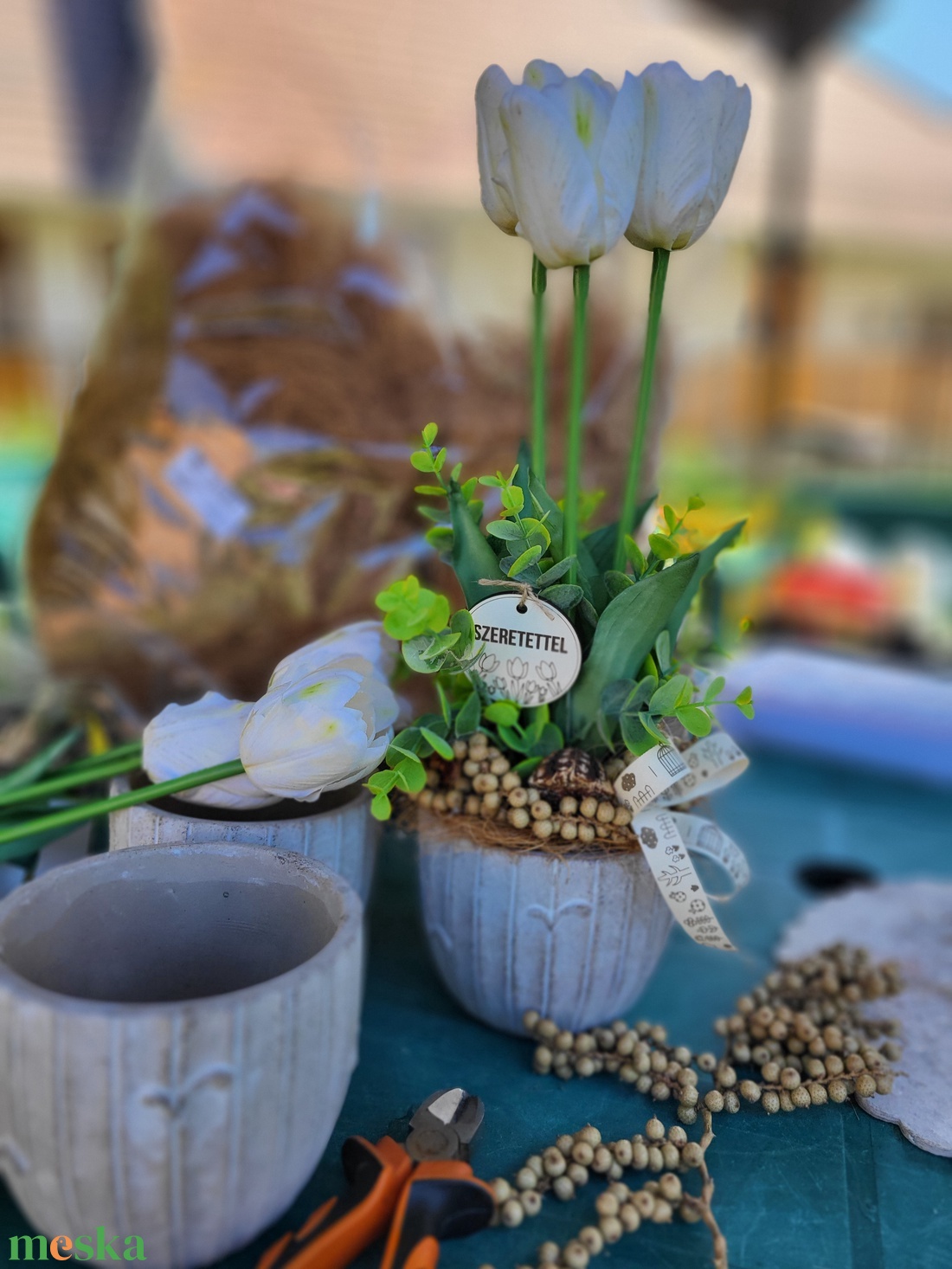 Tulipános kaspó Szeretettel - otthon & életmód - dekoráció - asztal és polc dekoráció - asztaldísz - Meska.hu Tulipános kaspó Szeretettel - otthon & életmód - dekoráció - asztal és polc dekoráció - asztaldísz - Meska.hu