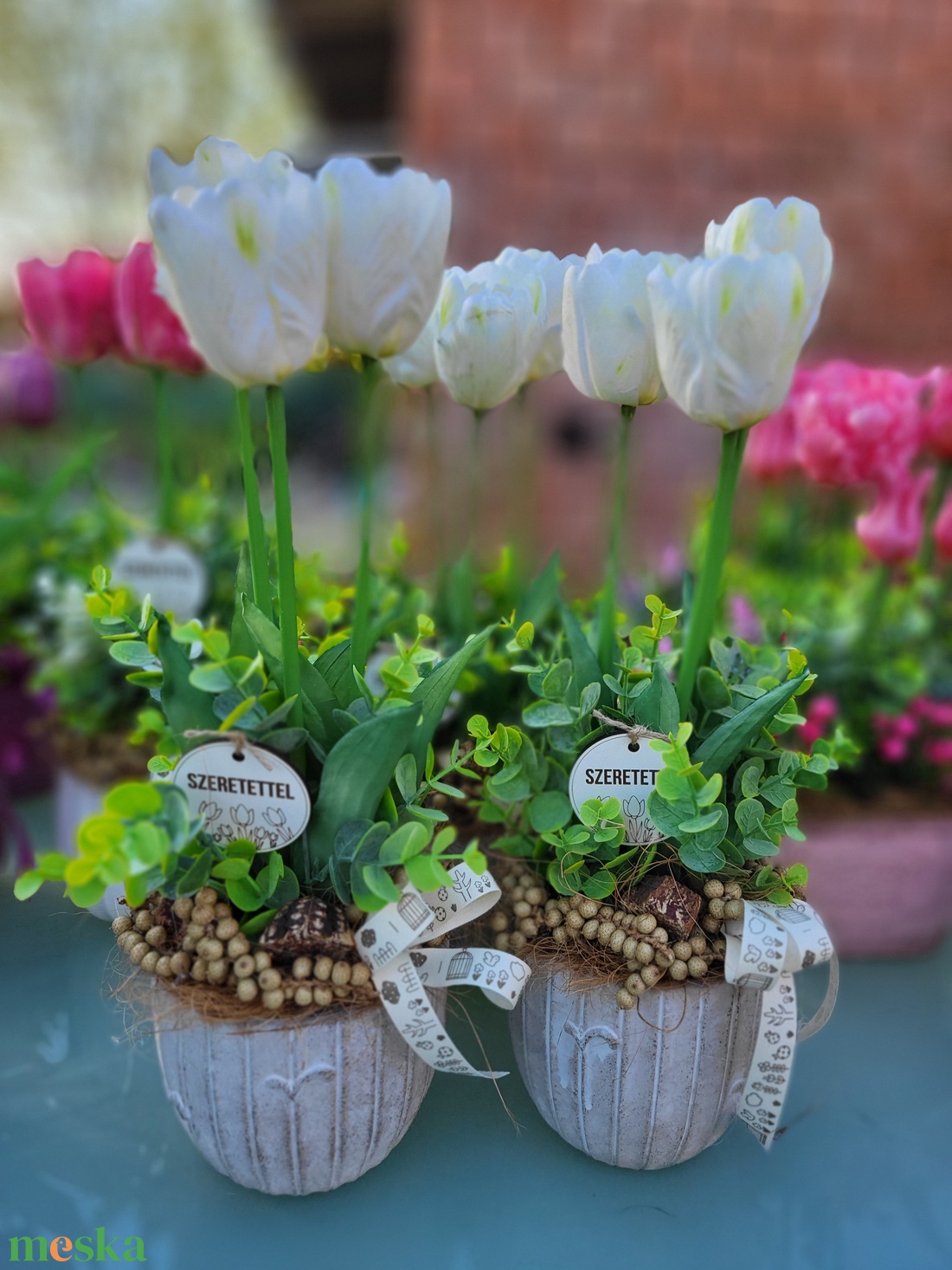 Tulipános kaspó Szeretettel - otthon & életmód - dekoráció - asztal és polc dekoráció - asztaldísz - Meska.hu Tulipános kaspó Szeretettel - otthon & életmód - dekoráció - asztal és polc dekoráció - asztaldísz - Meska.hu