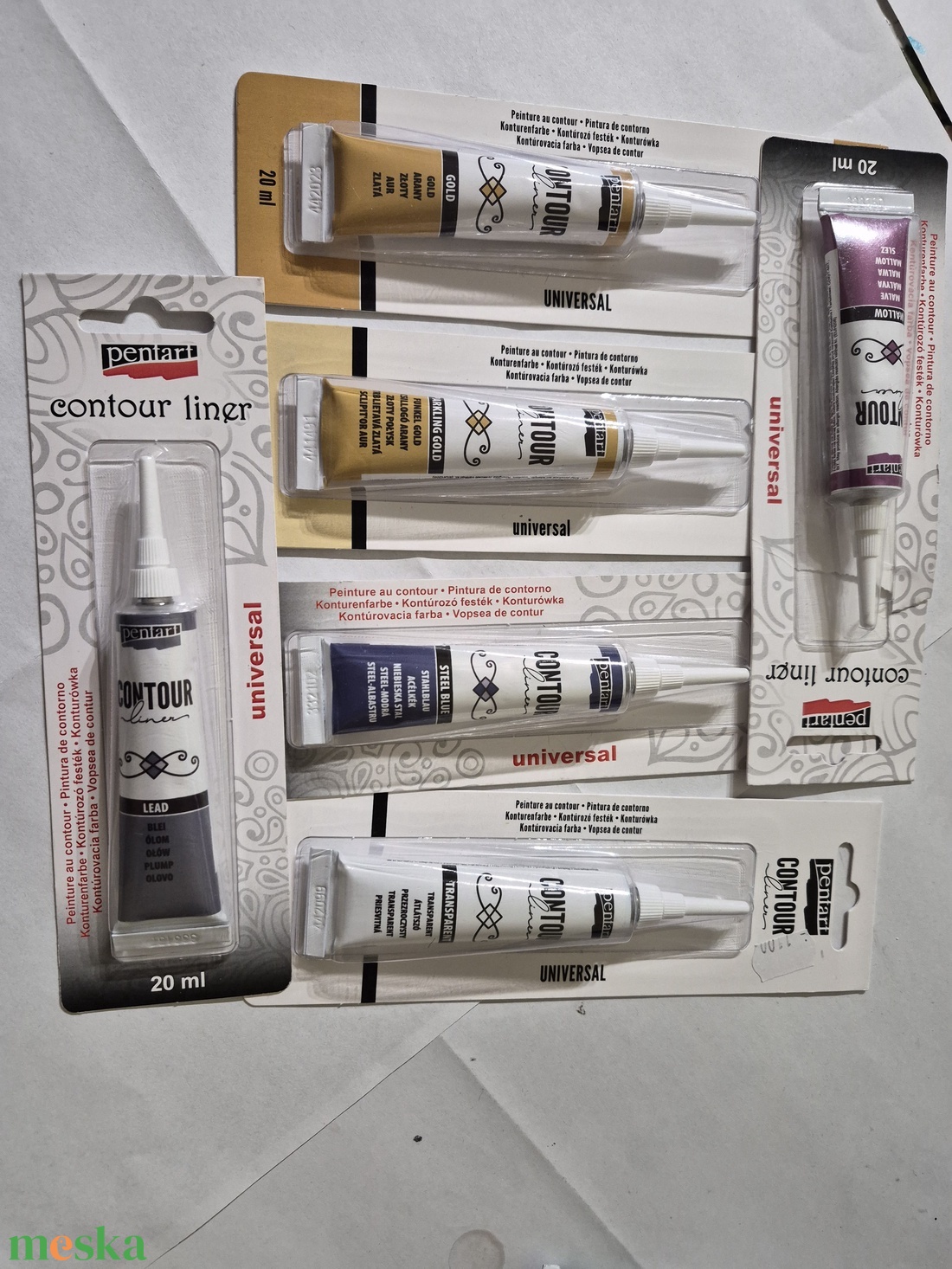 kontúrozó akril festék - kellékek & szerszámok - festék - akrilfesték - Meska.hu